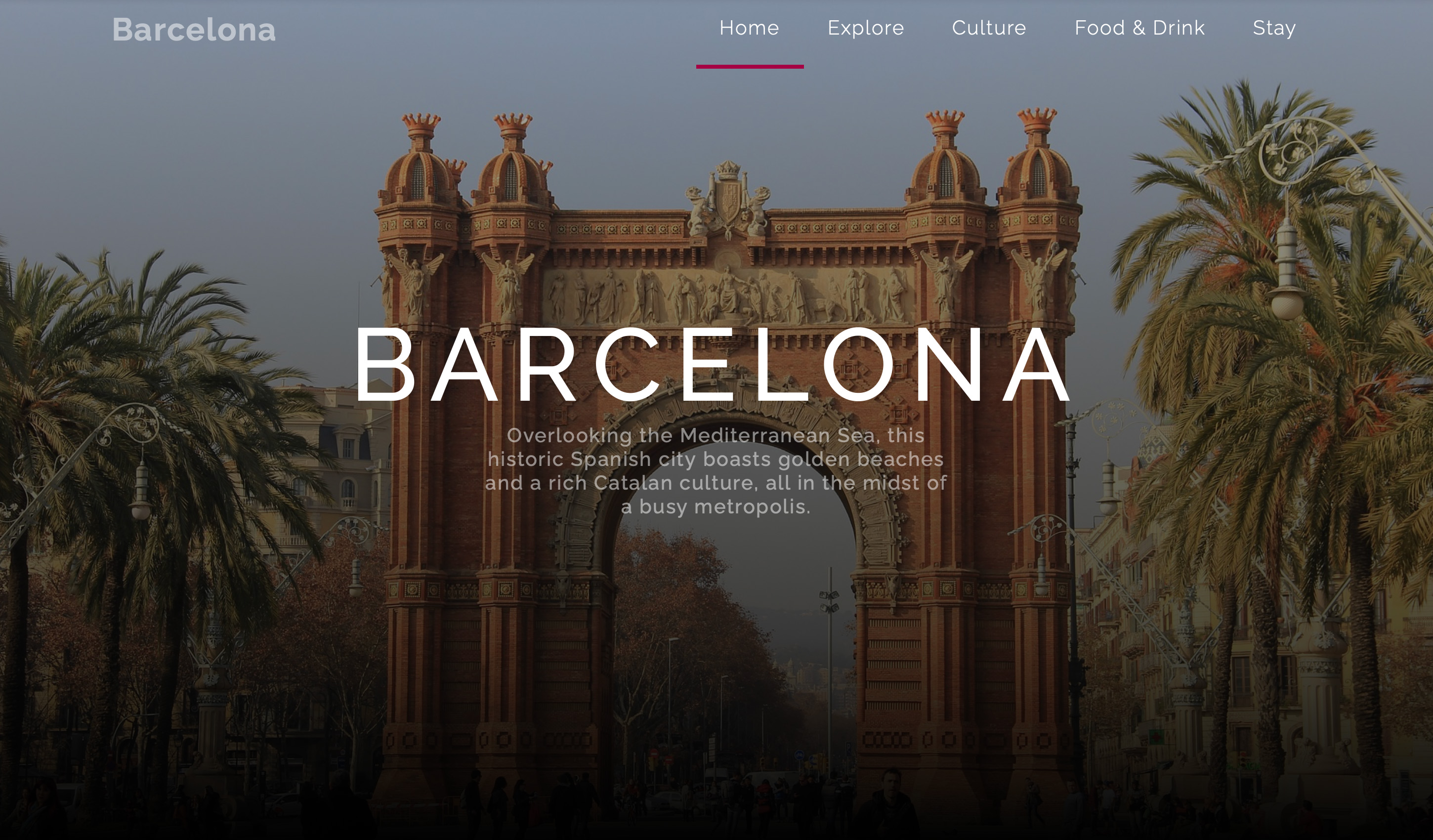 Barcelona travel guide website