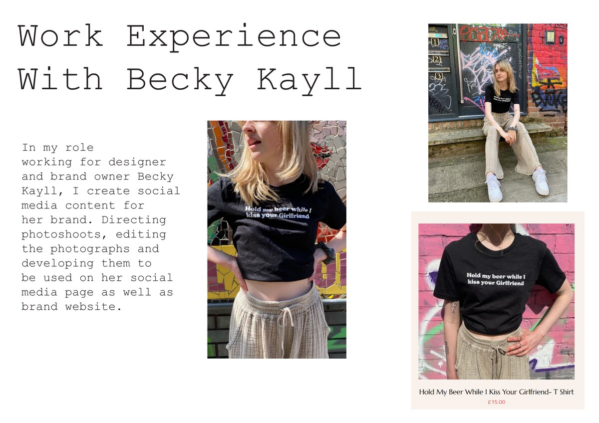 Styled fashion promotion image from Katie Grimwood's portfolio